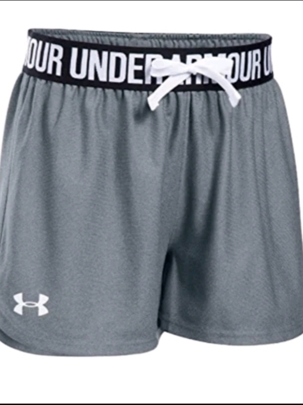 Under Armour Girls' Play Up Solid Shorts - Youth Medium